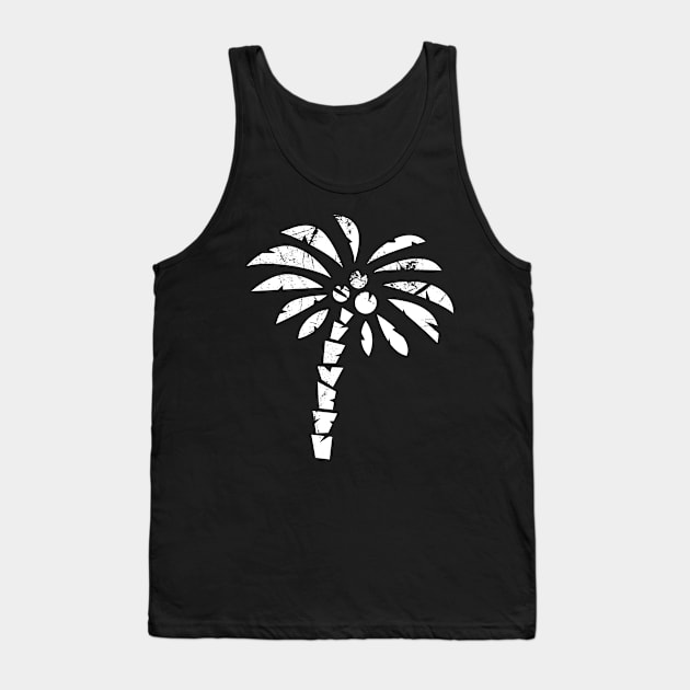 Roughened Palm Tree Tank Top by JDP Designs